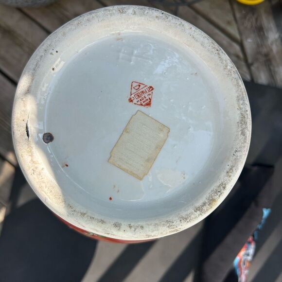 Large Antique Famille Rose Porcelain Vase Chinese Floral Figural Birds 18.5 Inch - Picture 9 of 16